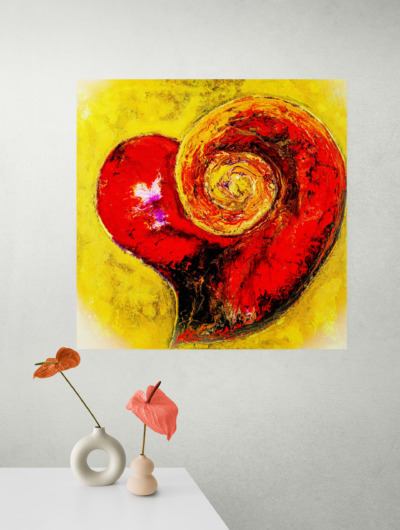 Spiraling into Love 36" x 36"- Visionary Art SP1001-1